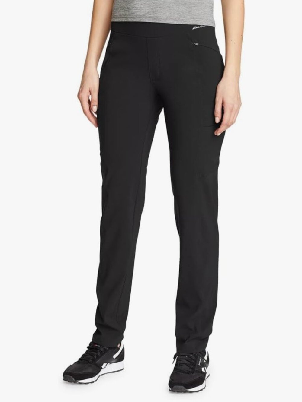 Eddie Bauer Women's Incline Utility Pants Black UPF50+ SZ12 T NWT